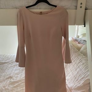 Calvin Klein fitted, elegant, light pink dress